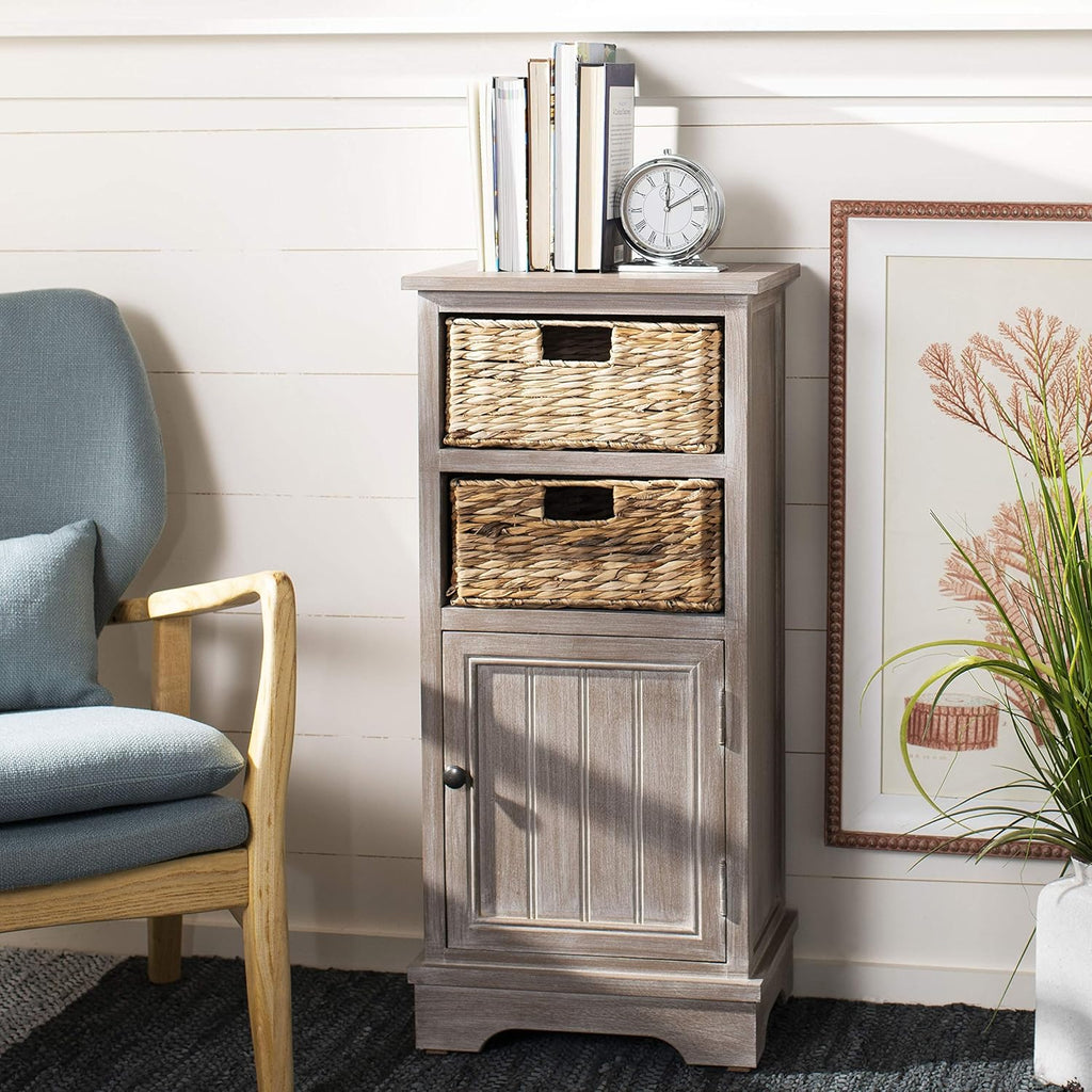 Distressed Black Cabinet L8290