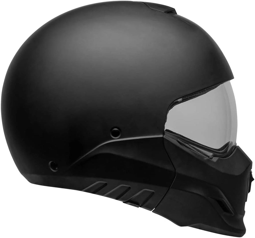 2 in 1 Motorcycle Helmet Matte Black with Gray XX-Large Q256960
