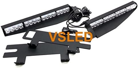 Pack of 2 LED Emergency Beacon Light Bar Q586233