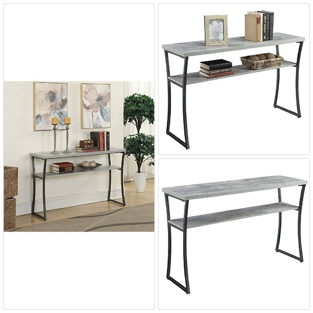 Faux Birch Console Table Y978
