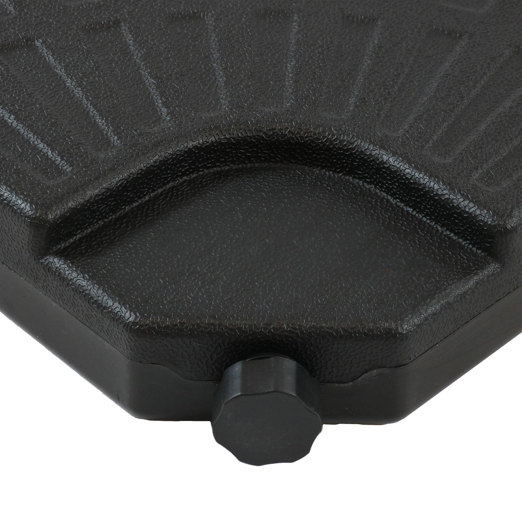 Black Cantilever Patio Umbrella Base Plate 4 Pk N377