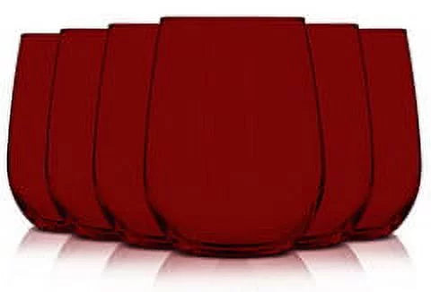 15 oz Stemless Wine Glasses, Set of 6 F138871