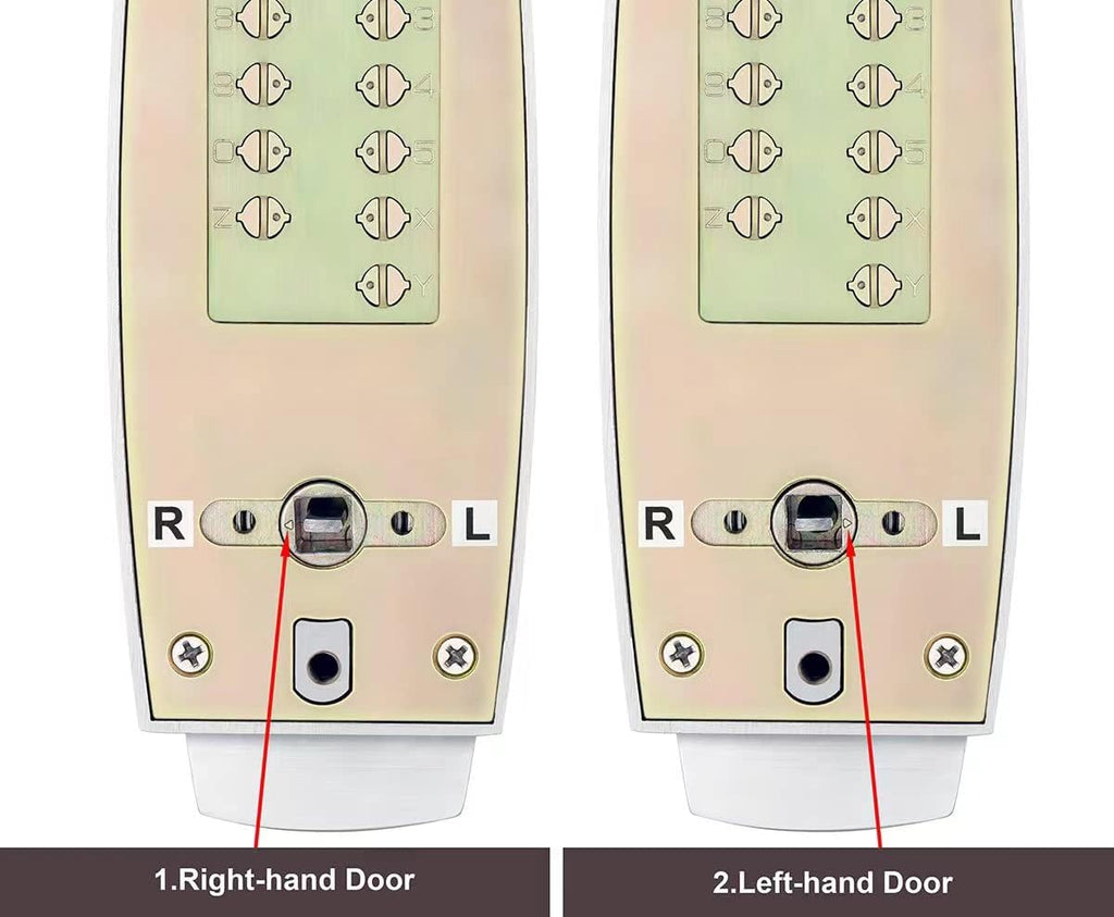 Mechanical Push Button Lever Lock, 60mm Backset, 13 Digit Keypad, Satin Chrome X910