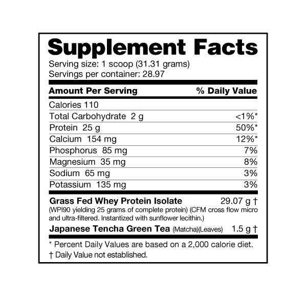 Vanilla Bean Whey Isolate Protein Powder, 2 Pounds, 29 Servings Y983909