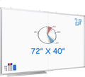 Large Magnetic Whiteboard 72 x 40 with Pen Tray V1075