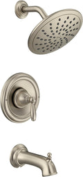 Brantford Tub and Shower Trim Kit with 8-Inch Rainshower, Brushed Nickel W696332