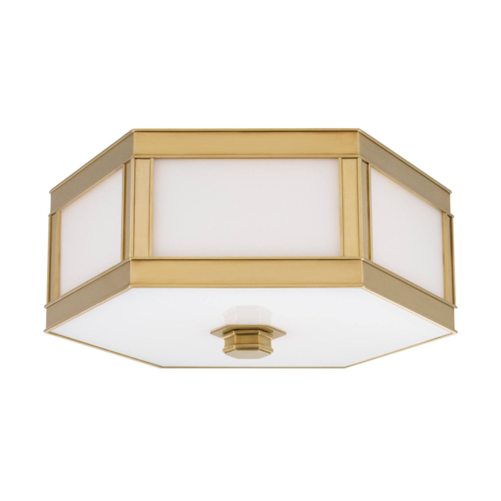 Aged Brass 2 Light Flush Mount X8947
