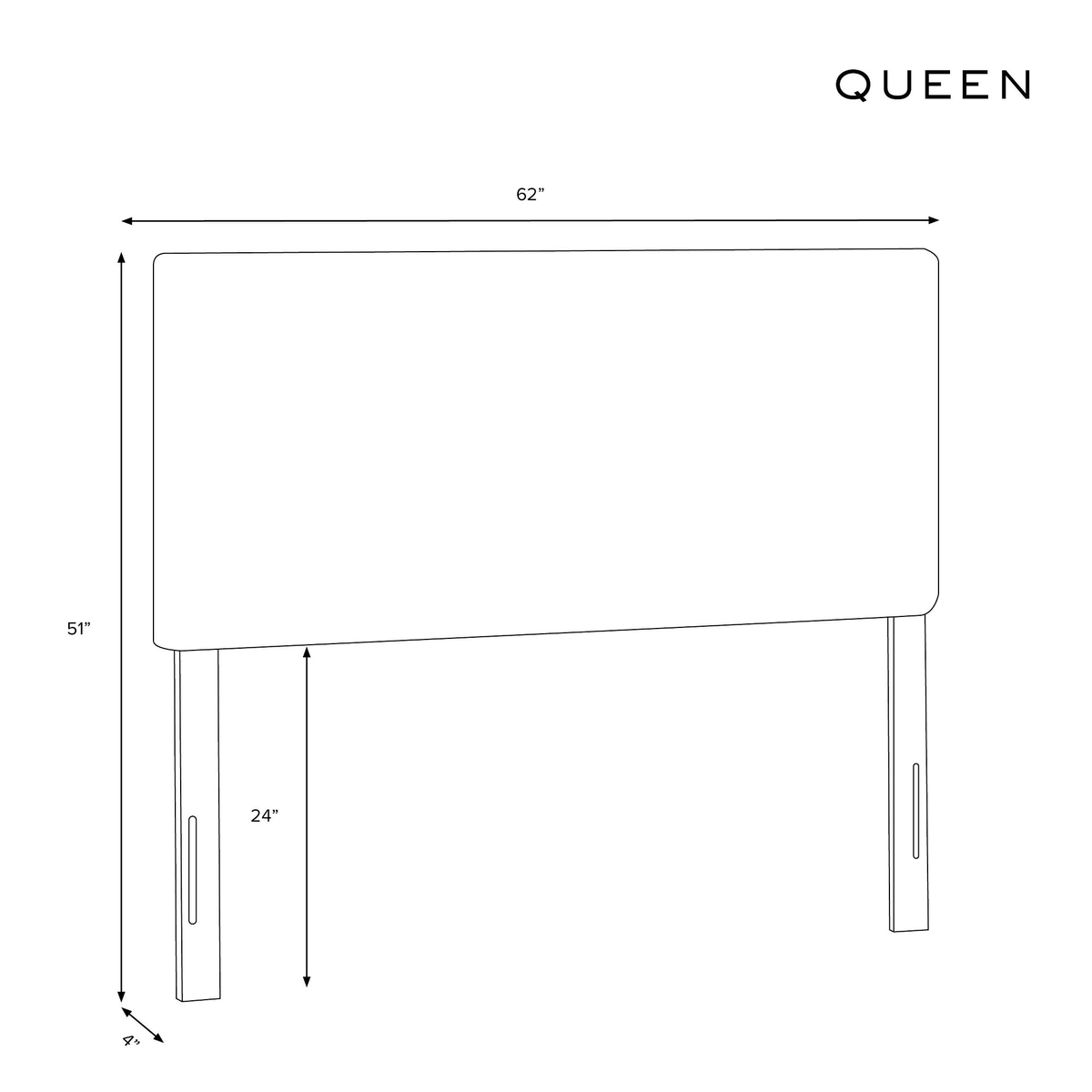 Queen Pleated Headboard in Linen Sandstone X6998
