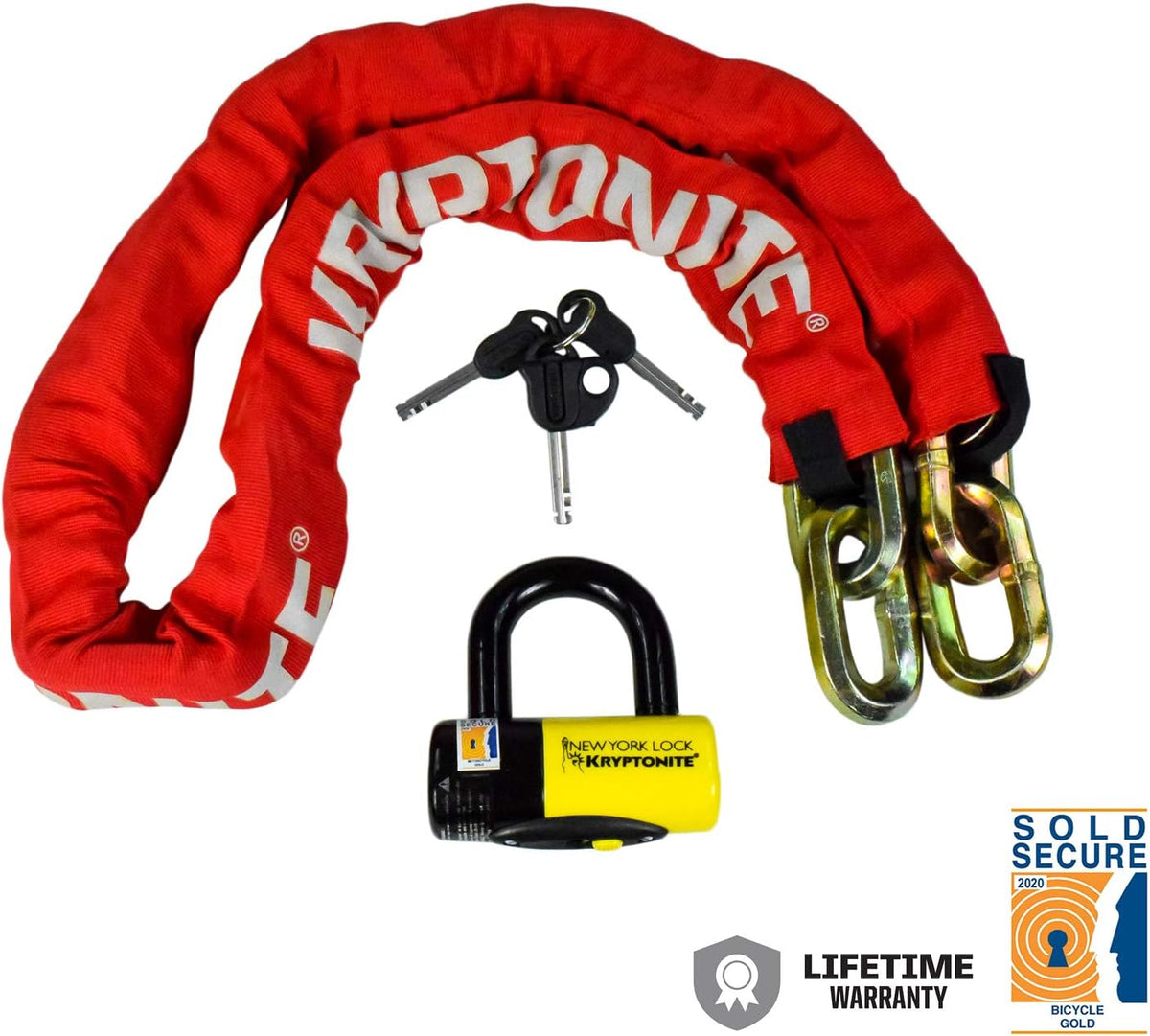 Red 14mm Chain and 15mm Disc Lock V716440