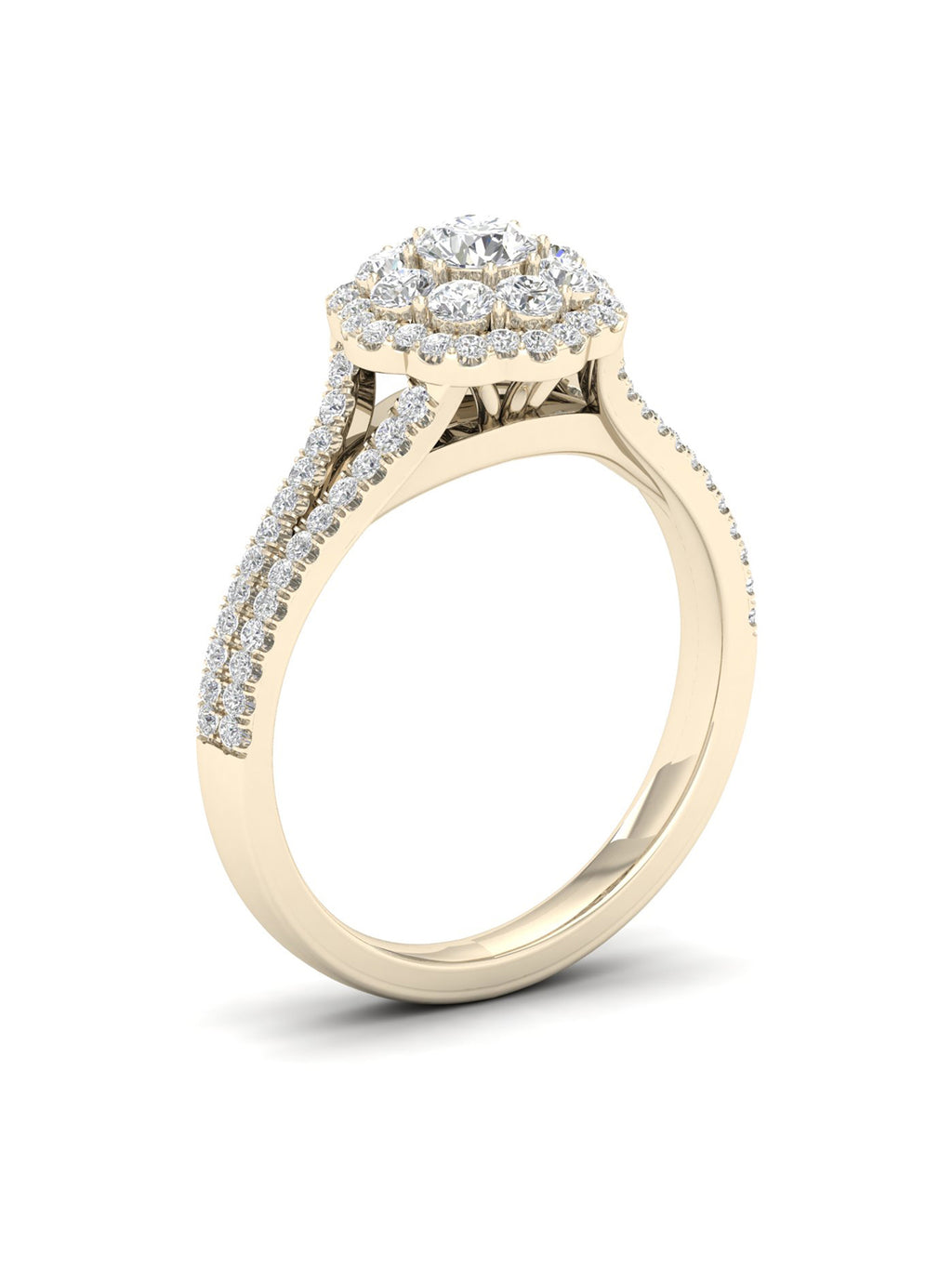 3/4Ct TDW Diamond 14k Yellow Gold Engagement Ring X2763