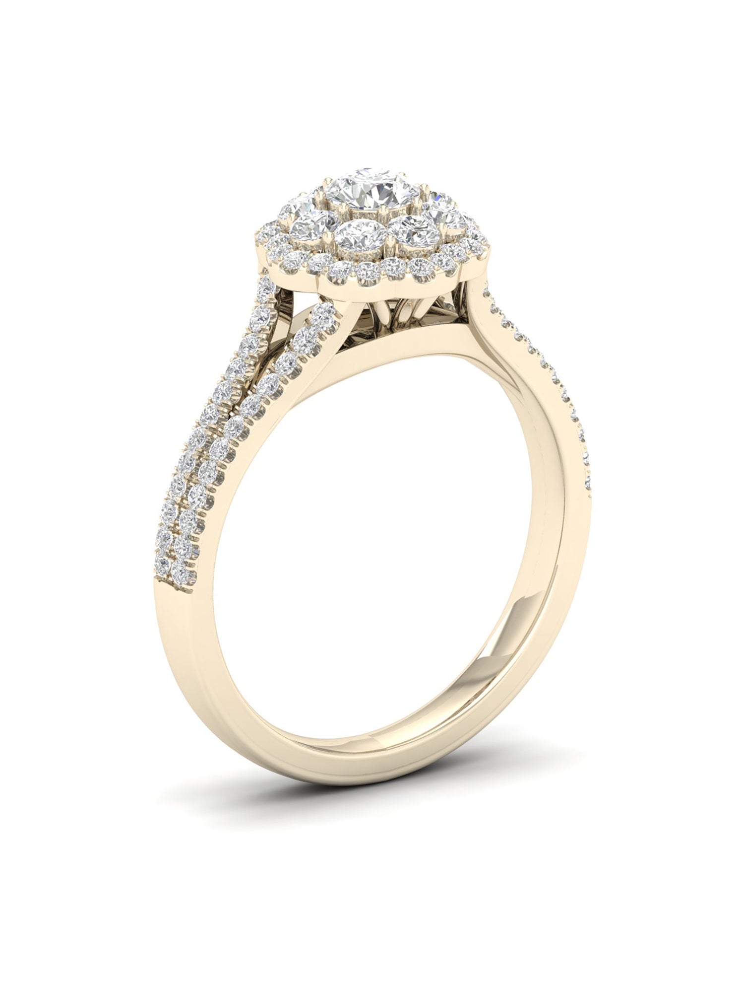 3/4Ct TDW Diamond 14k Yellow Gold Engagement Ring X2763