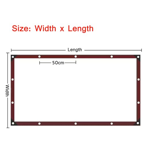 Clear Waterproof 20x20ft Heavy Duty Tarpaulin with Grommets T459