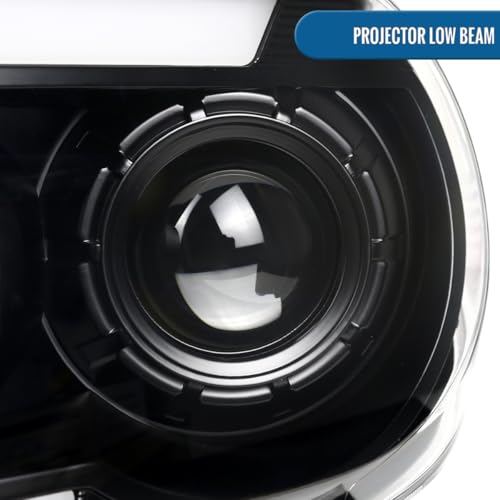 Black Projector Headlights Pair for Toyota Tundra Sequoia T8985