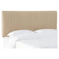 Queen Pleated Headboard in Linen Sandstone X6998