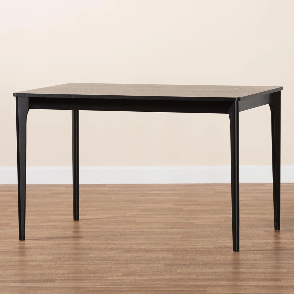 Black Finished Wood Dining Table J1501