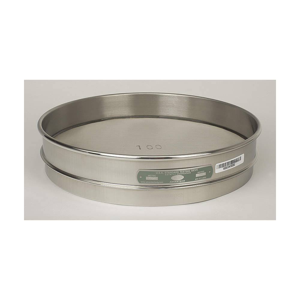 170 Mesh S/s Sieve, 12 in, Half HT N7631