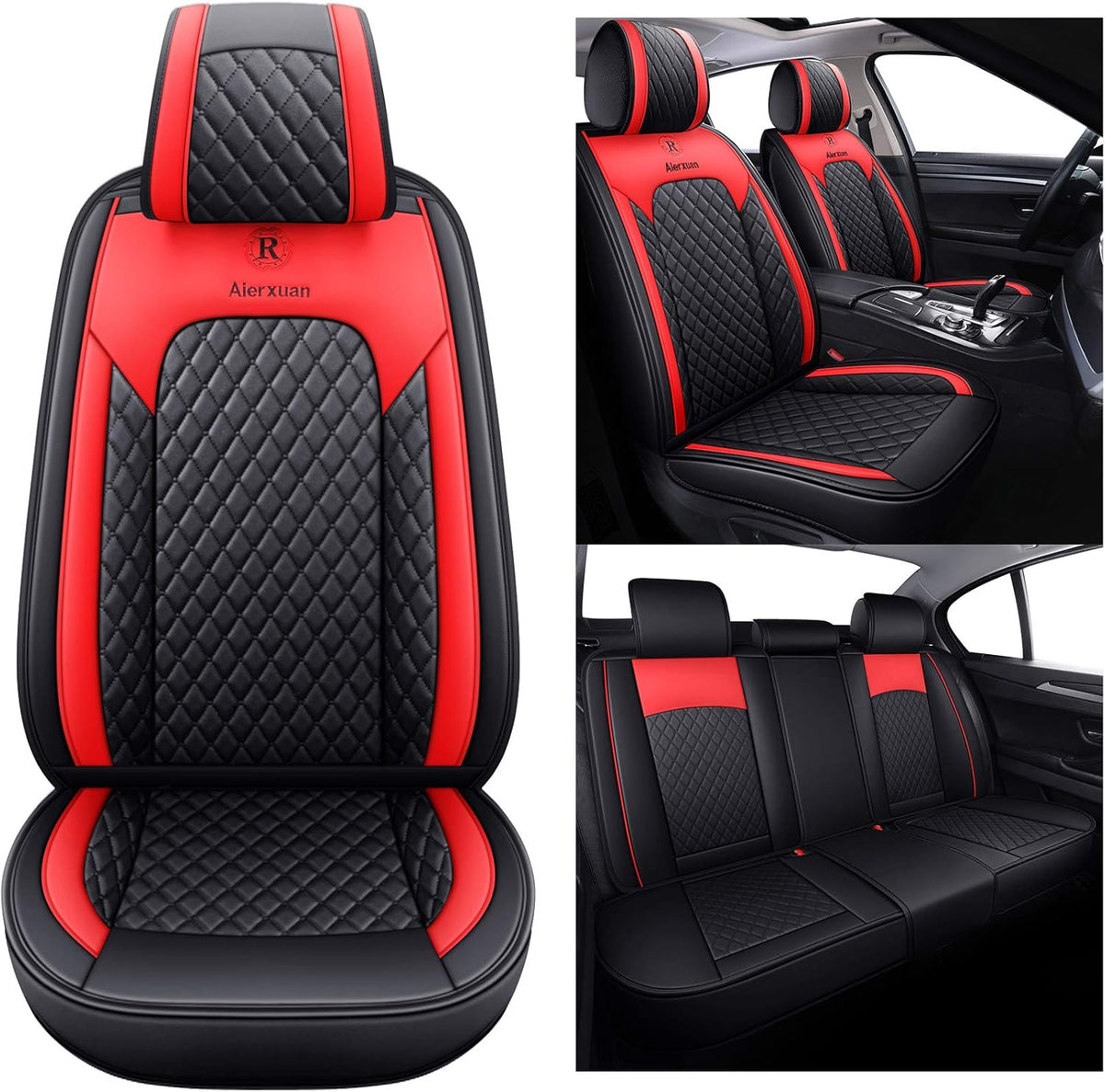 2 PCS Front Leather Waterproof Universal Seat Covers R588