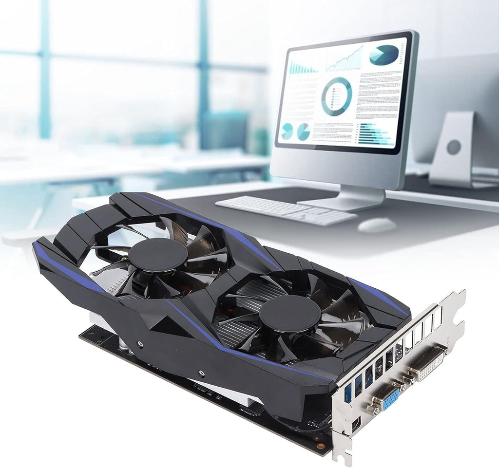 4G DDR5 128bit 640 Units 700MHz Dual Fan Desktop Computer Graphics Card with PCI Express 2.0 D27111
