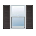 Tuxedo Grey Vinyl Louver Shutters, Per Pair X201
