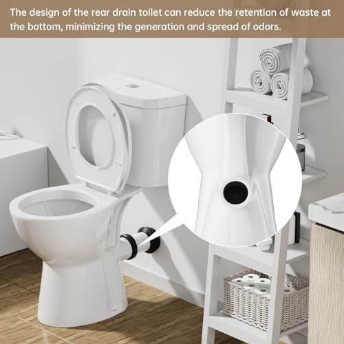 Rear Outlet Toilet With 19 Inch Tall Toilet Bowl & Tank S1157