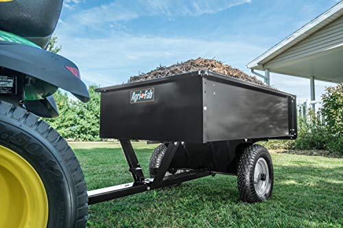 Black 750-Pound Max Utility Tow Behind Dump Cart L453125