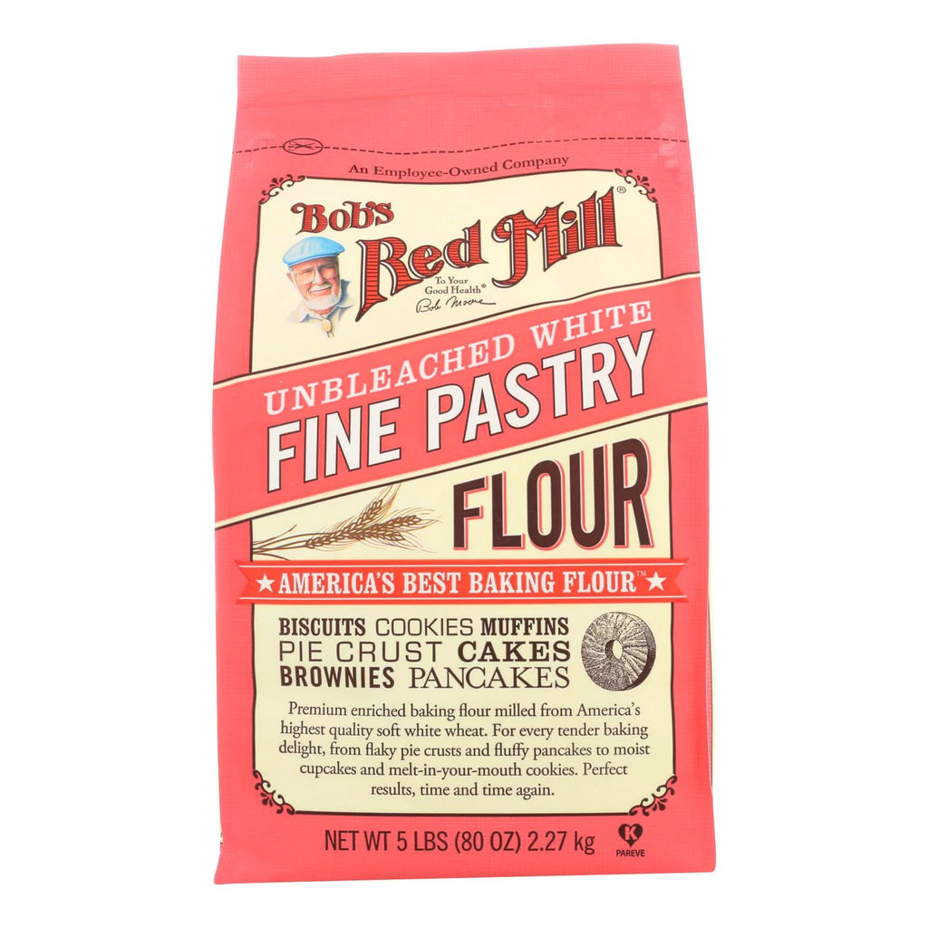 Unbleached White Fine Pastry Flour, 5 Lb, Case Of 4 R77226