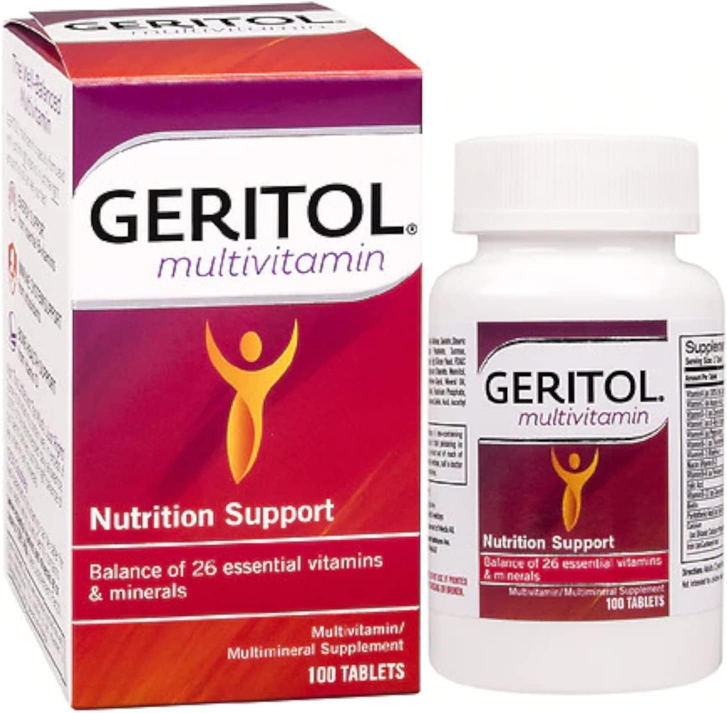 Multi-Vitamin Mineral Supplement Tablets 100 Ea U327