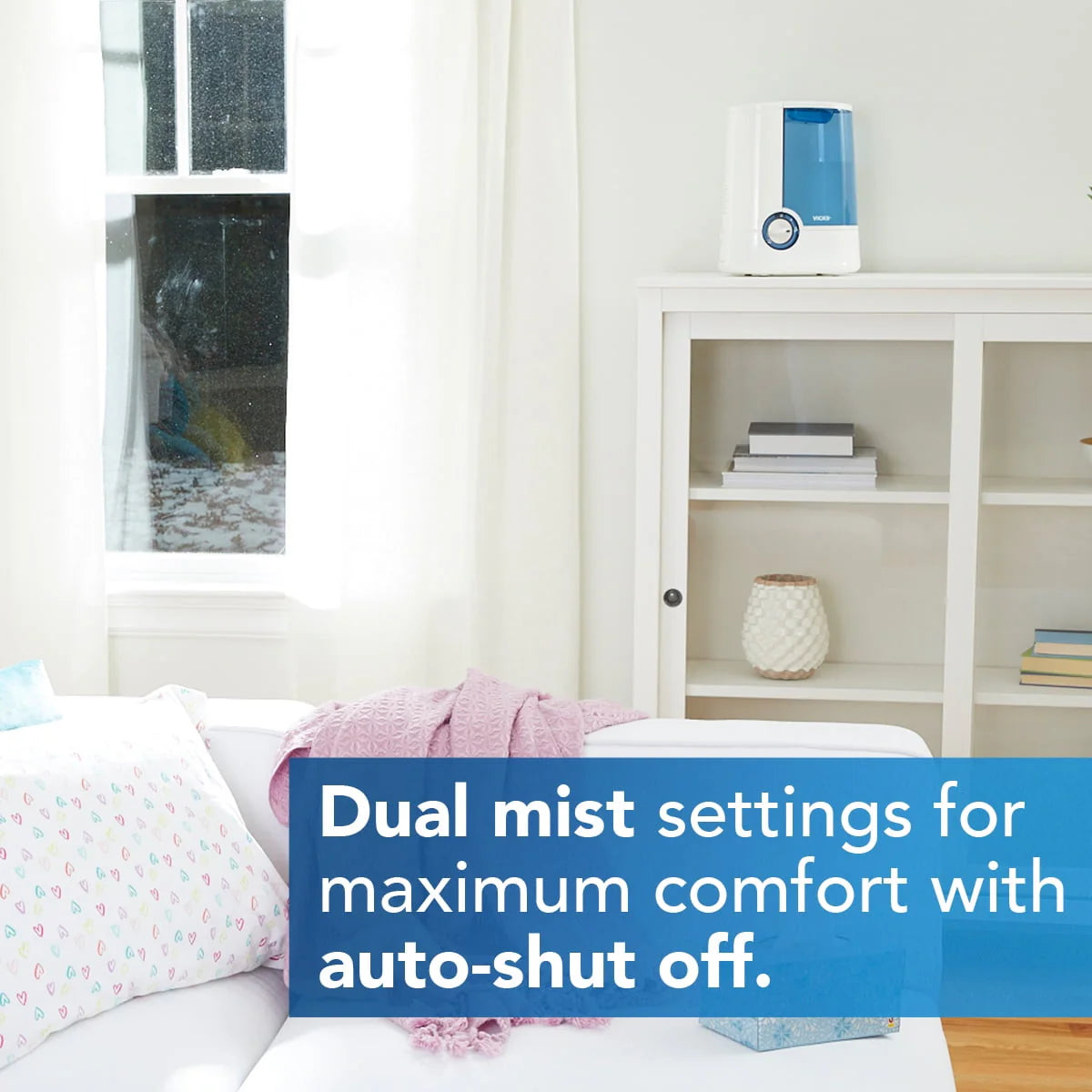 Blue Warm Mist Humidifier Y67647
