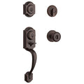 Polished Brass Front Door Lock Handle and Deadbolt Set D894