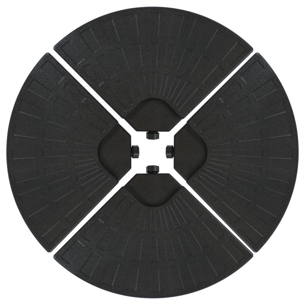 Black Cantilever Patio Umbrella Base Plate 4 Pk N377