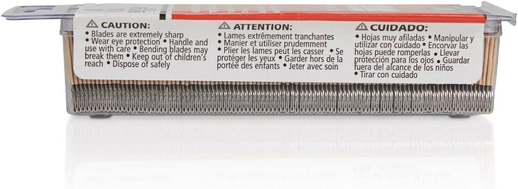 500-Pack 0.012 High Carbon Steel Single Edge Razor Blades V434