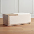 Natural Performance Linen Ottoman B772890