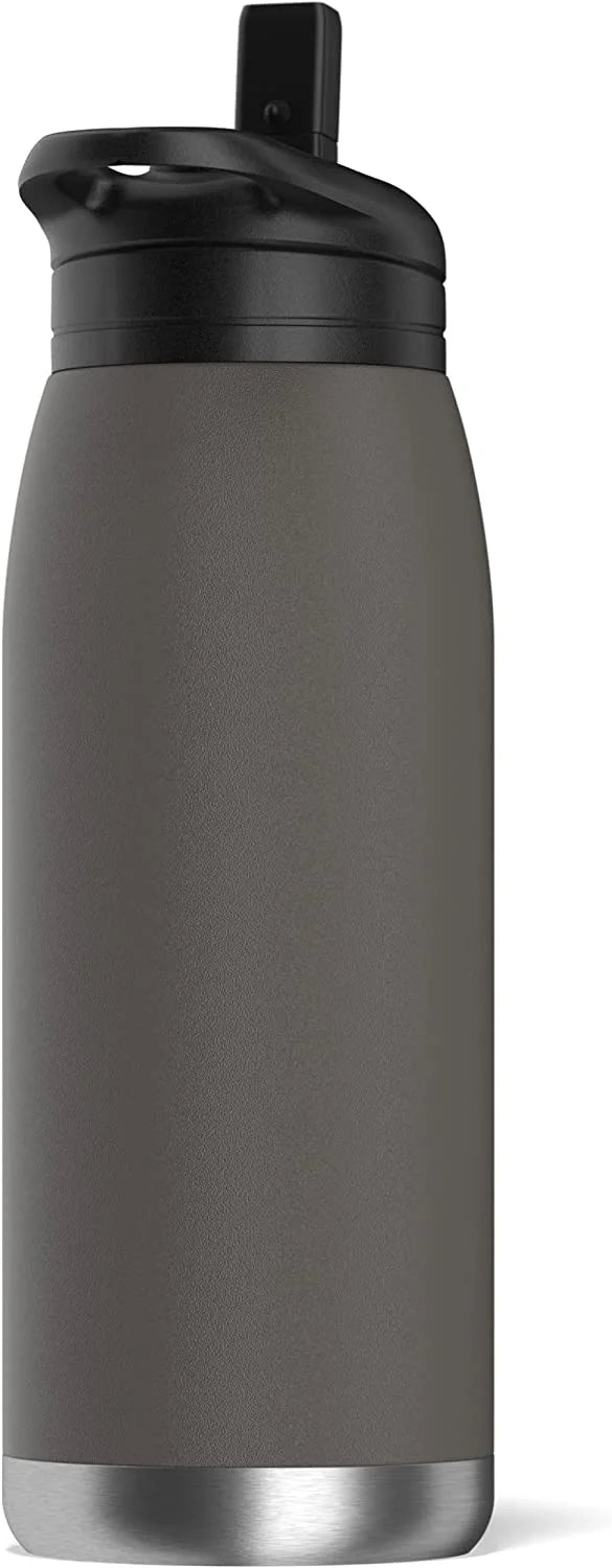 1L Insulated Stainless-Steel Water Bottle with Straw X7097