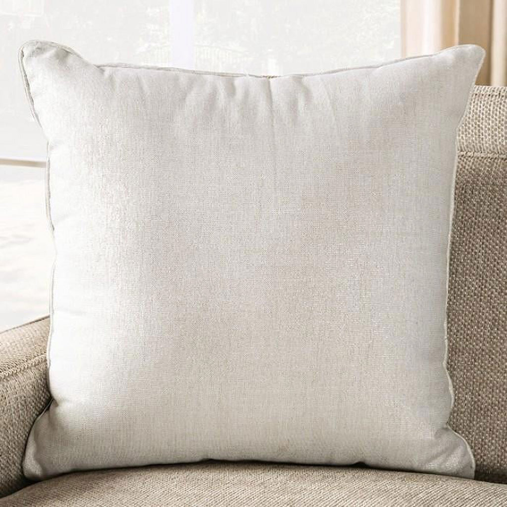 Beige & Teal Chenille Loveseat O796740