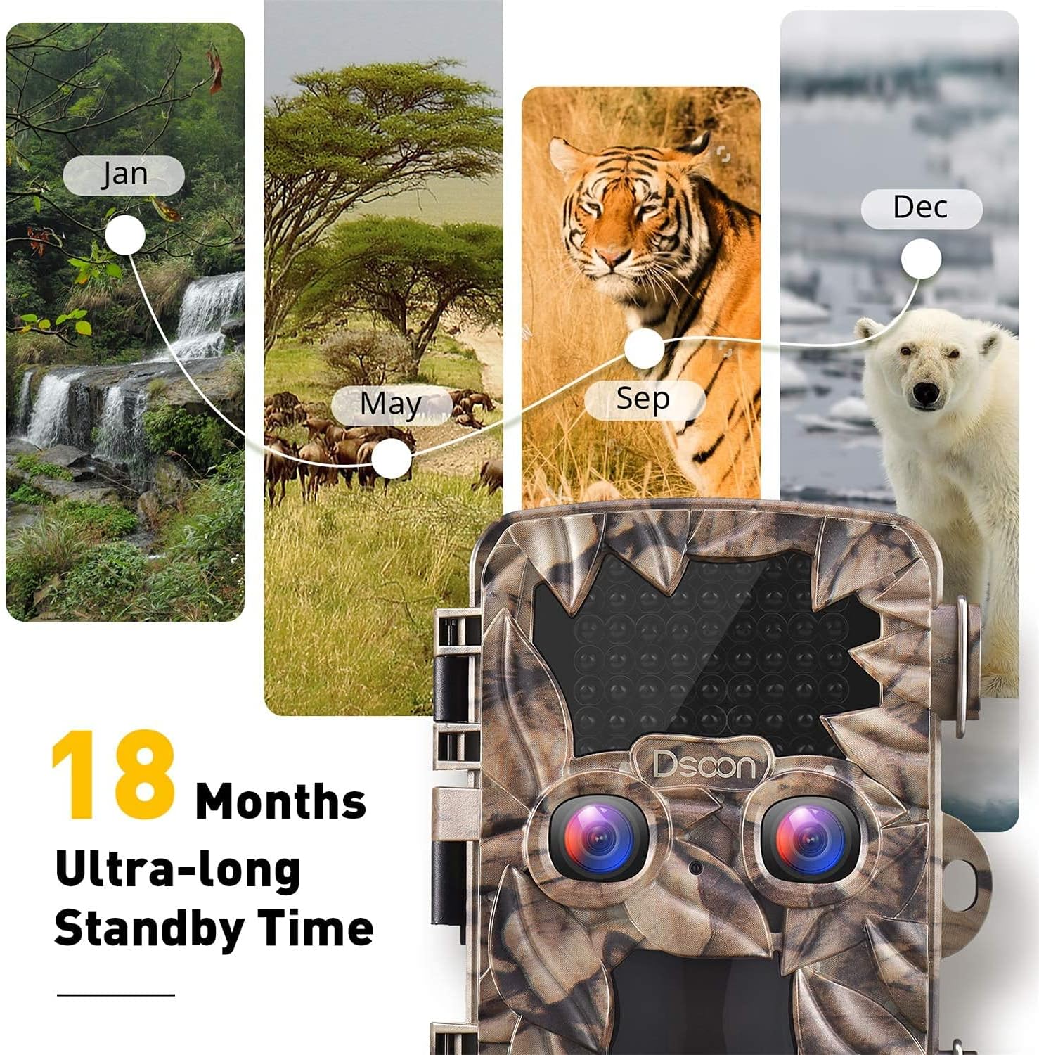4K 20MP Dual Lens Trail Camera with Night Vision L949