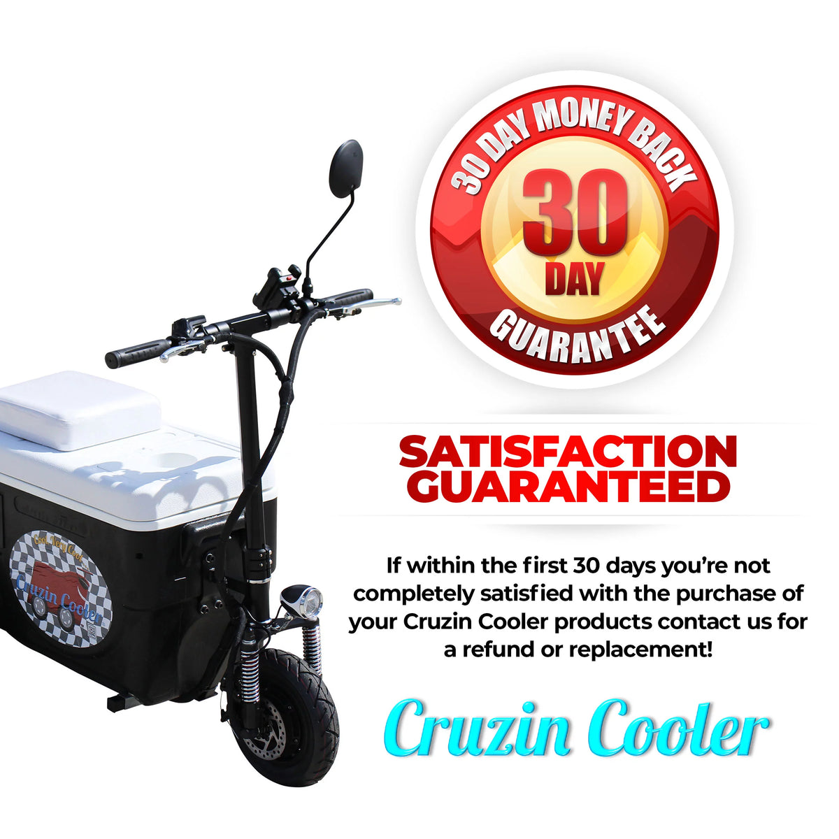 Motorized Ice Chest Scooter, 13 MPH Top Speed F82543