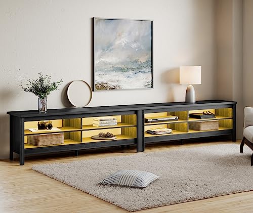 White 6 Cubby Wood TV Stand R2163