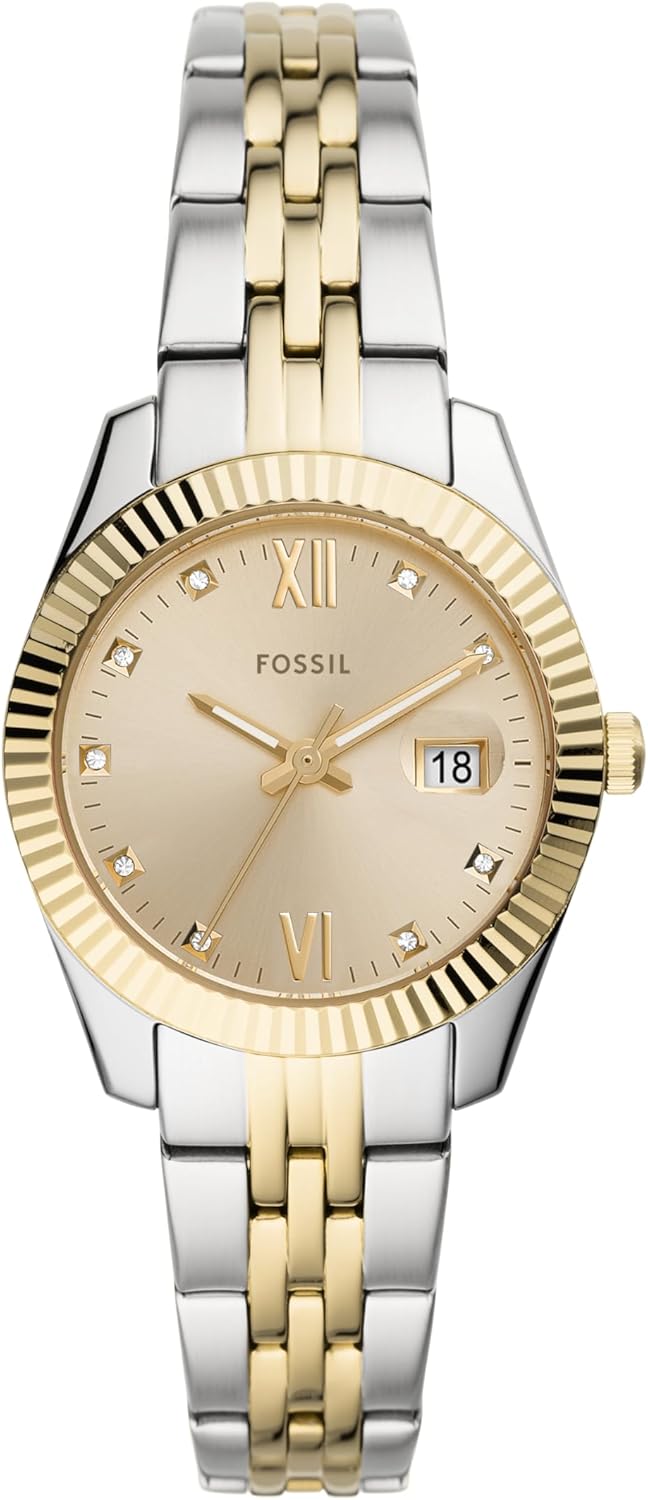 Gold Silver Stainless Steel Quartz Watch S2246