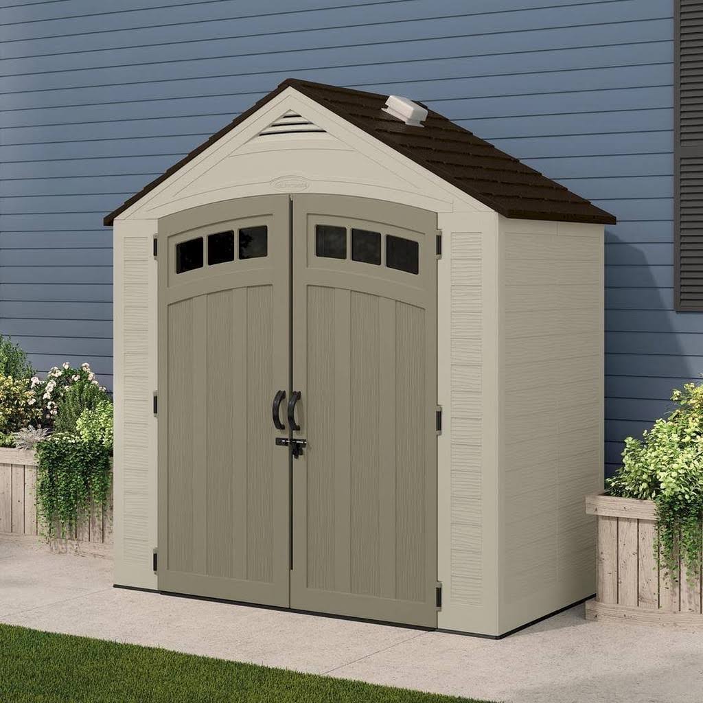 7 ft. 4 in. x 4 ft. 1 in. Resin Storage Shed R575