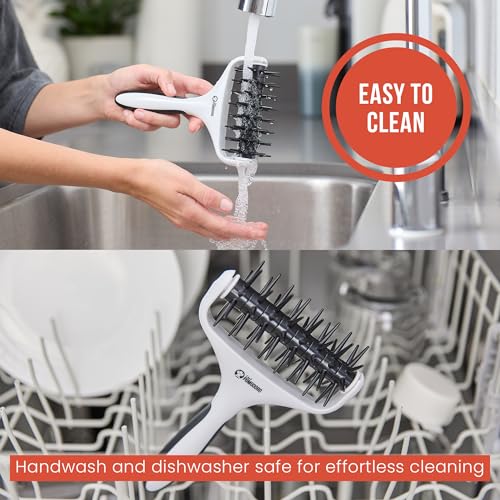Stainless Steel Pizza Dough Docker Roller (21 x 14.5 cm, Spike Length 7 mm) Y14346
