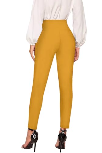Women Stretch Skinny Dress Pants Nylon Ponte Pull On Trousers Z7279