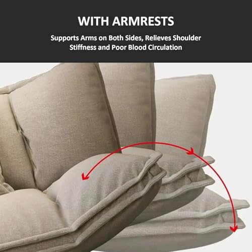 Cotton Linen Twin Size Folding Sofa Bed L147