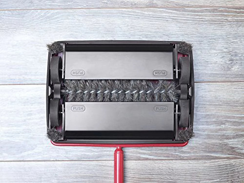 Electrostatic Carpet & Floor Sweeper - 9" Cleaning Path - Lightweight - Red A9730