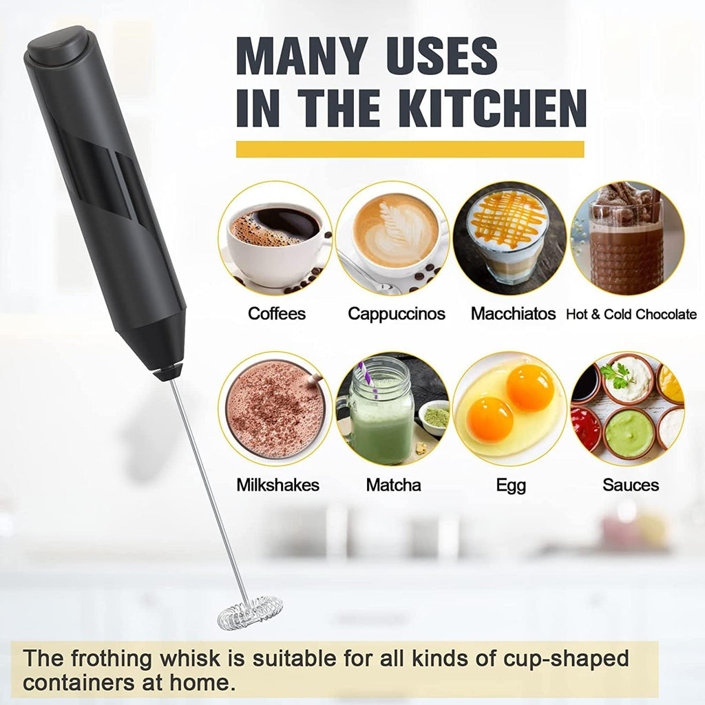 Black Electric Handheld Milk Frother S270759