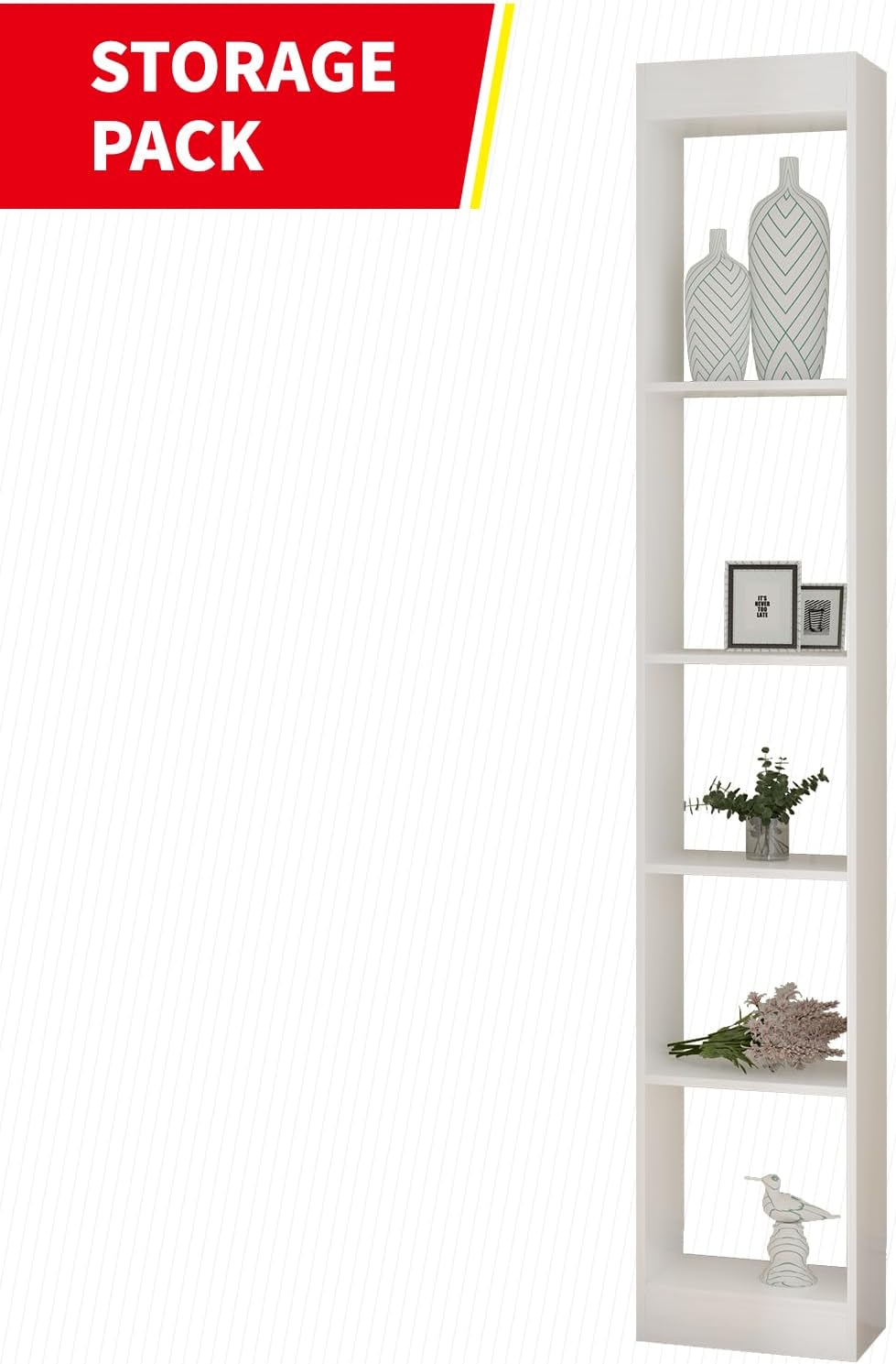 White Murphy Bed with Wardrobe, 2 Side Cabinet F6306