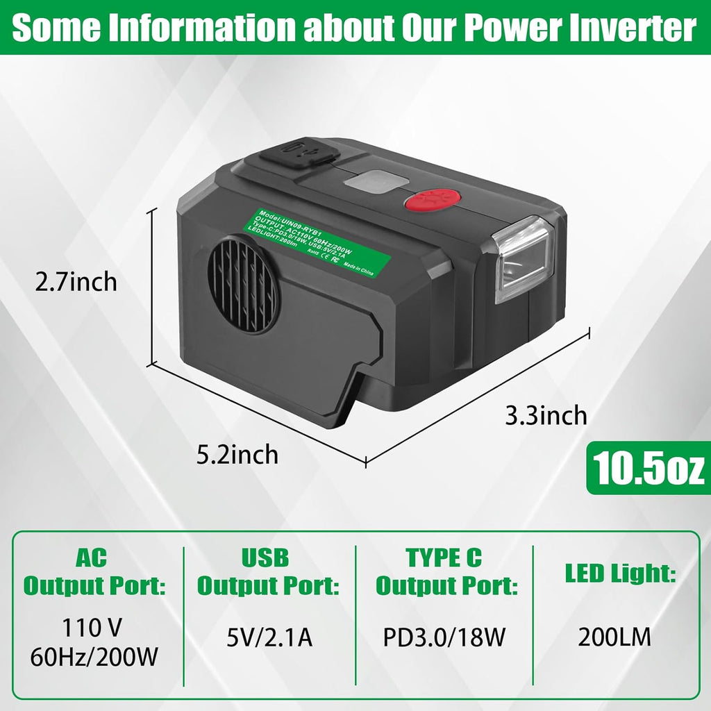 Portable Power Inverter Generator for 40V Lithium Battery X99946