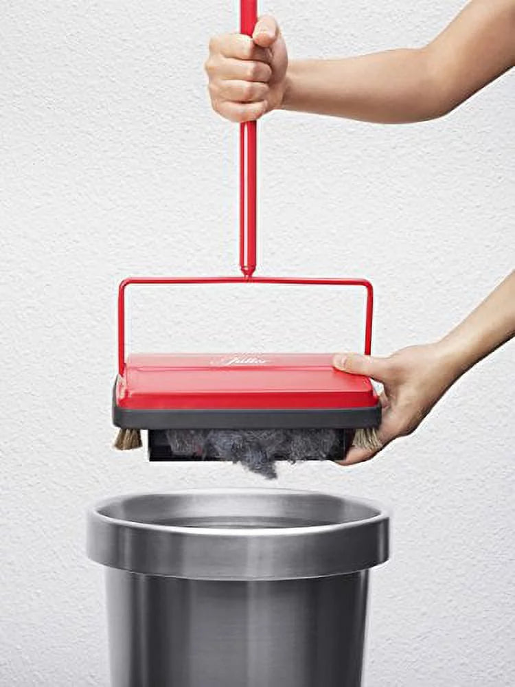 Electrostatic Carpet & Floor Sweeper - 9" Cleaning Path - Lightweight - Red A9730