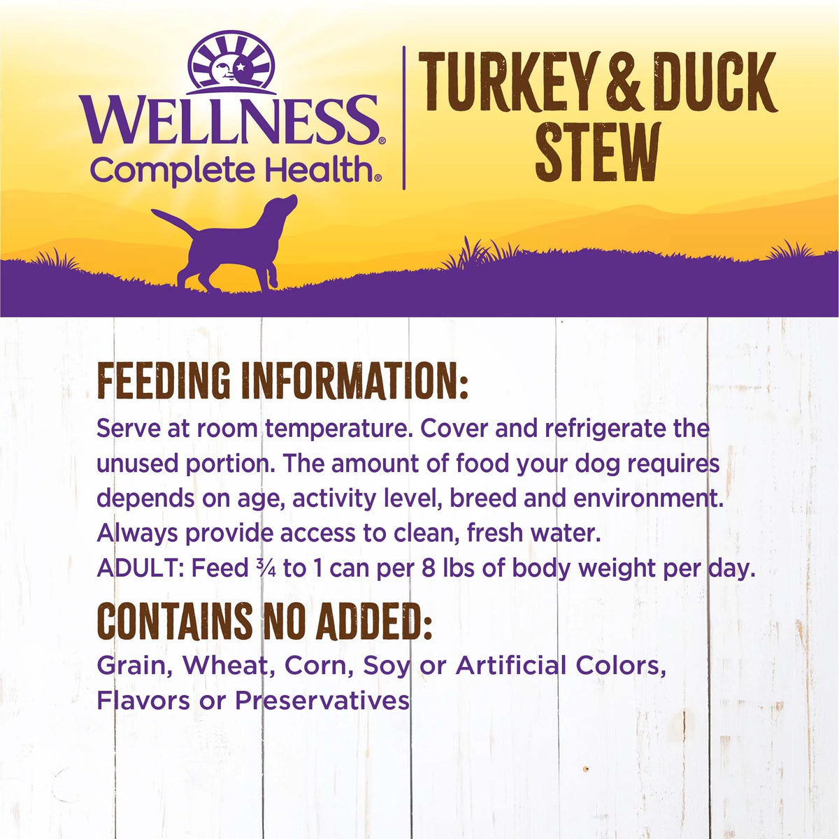Thick & Chunky Natural Grain Free Canned Dog Food, Turkey & Duck Stew, 12.5-Ounce Can (Pack of 12) P61936