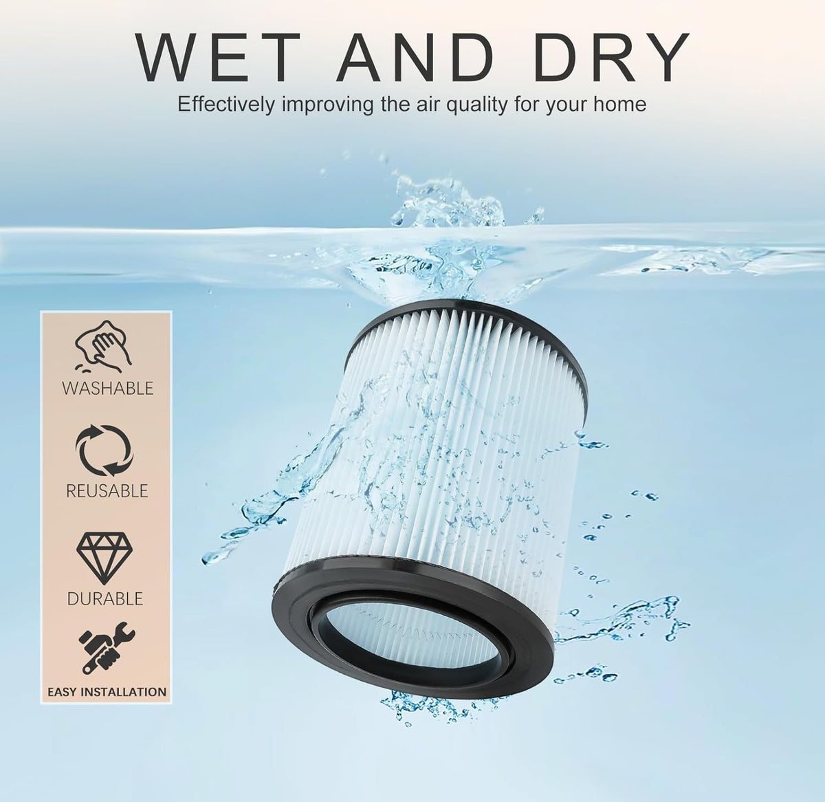 Filter for 16 Gallon Shop Vac W91047