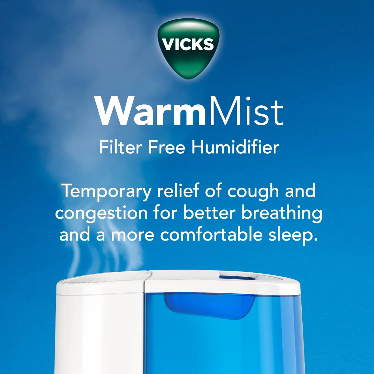 Blue Warm Mist Humidifier Y67647